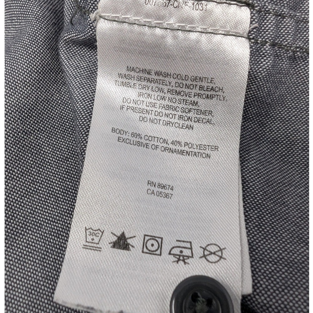 Mountain Hardware Men's XL Gray Breathable Trail Short Sleeve Button Up Shirt - Picture 12 of 14